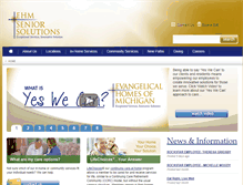 Tablet Screenshot of evangelicalhomes.org
